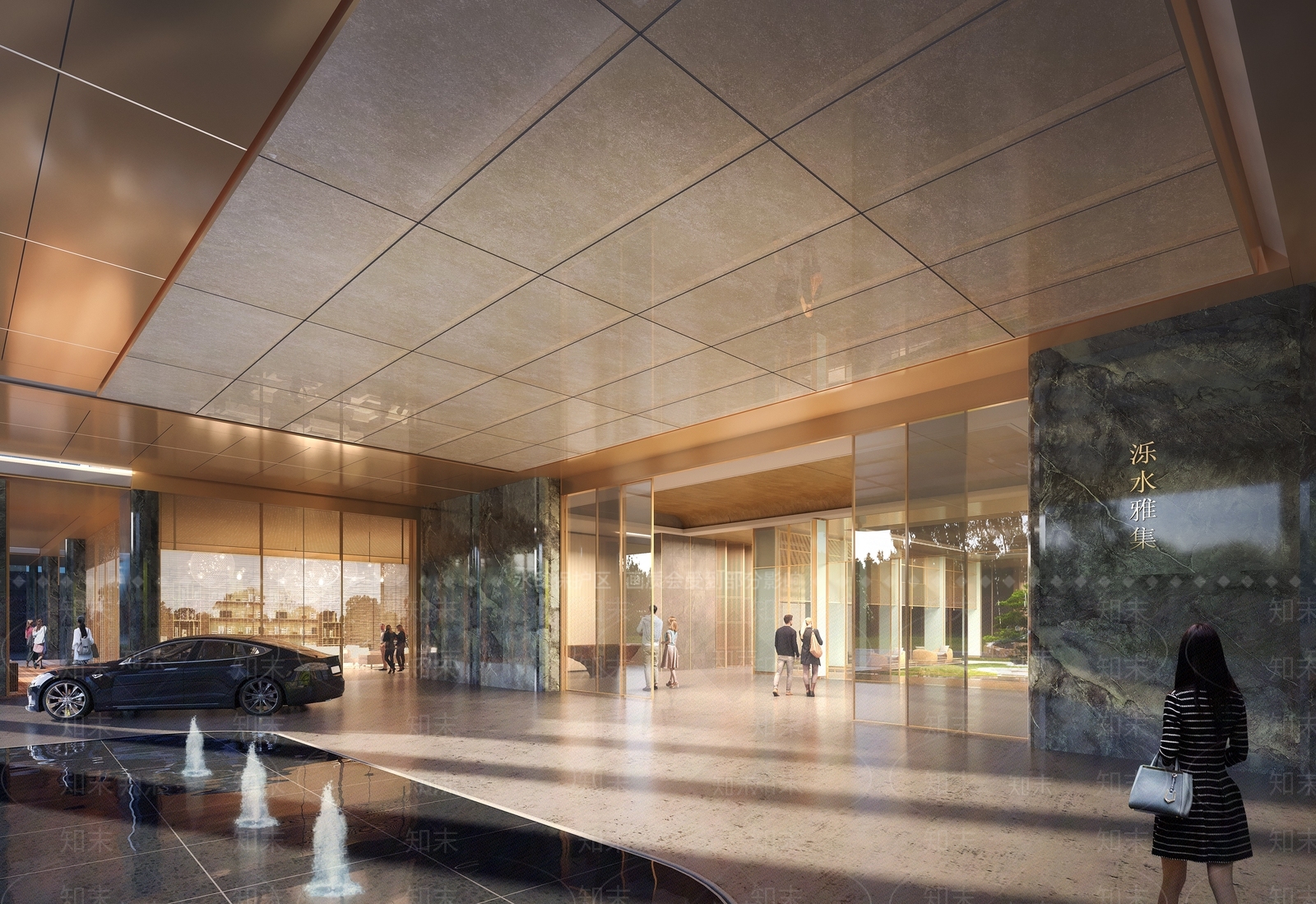 现代简约小区建筑SU模型下载【ID:1203575187】