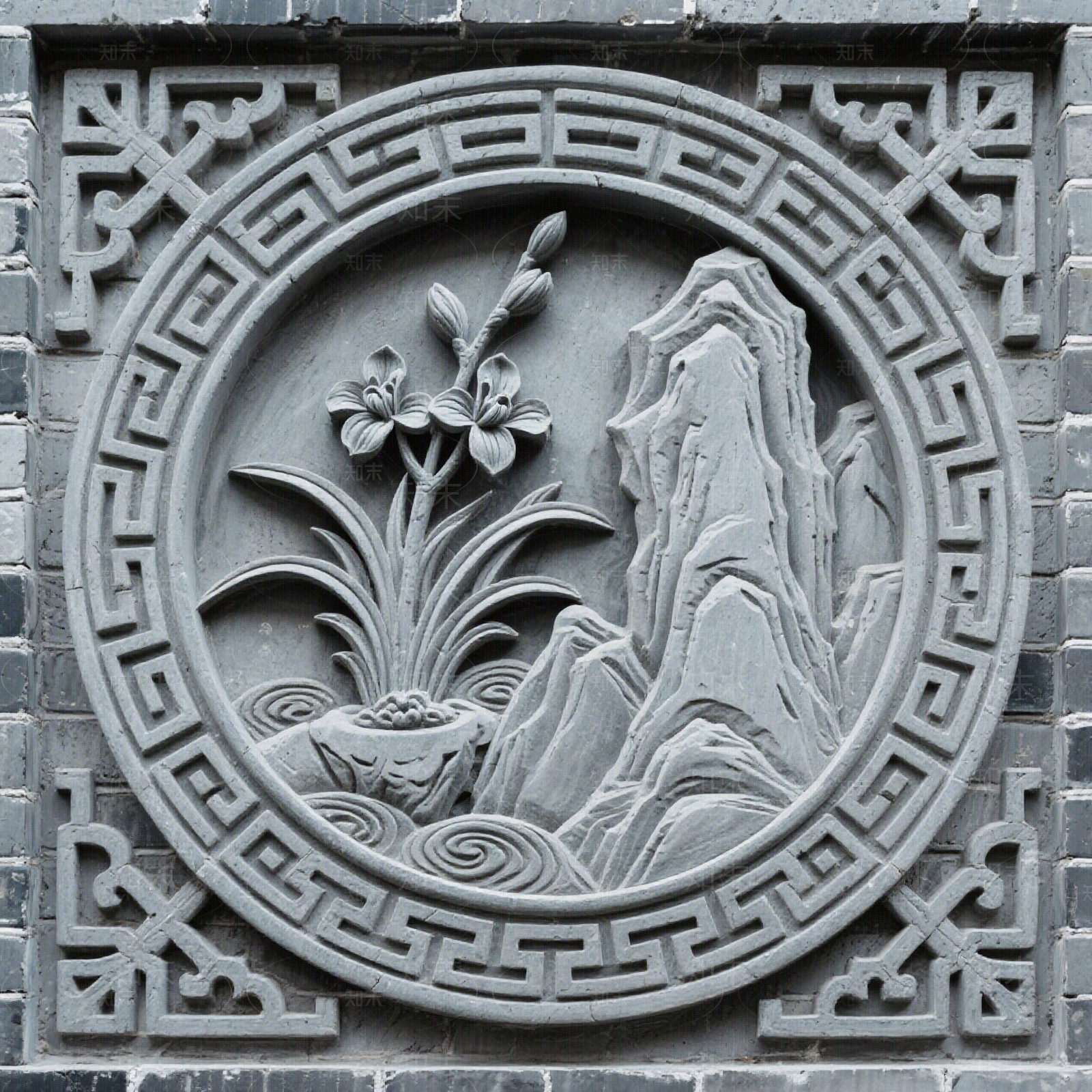 中式壁画贴图下载【ID:1203576287】