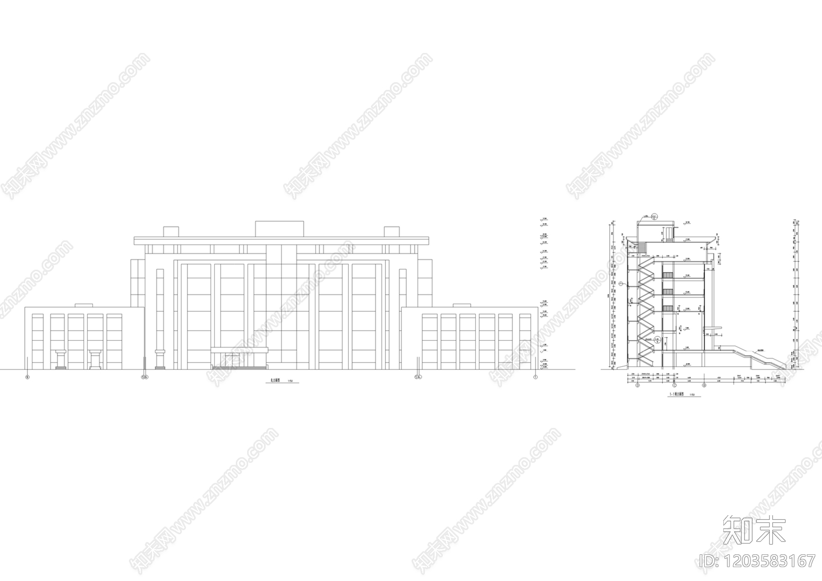 现代其他公共建筑施工图下载【ID:1203583167】