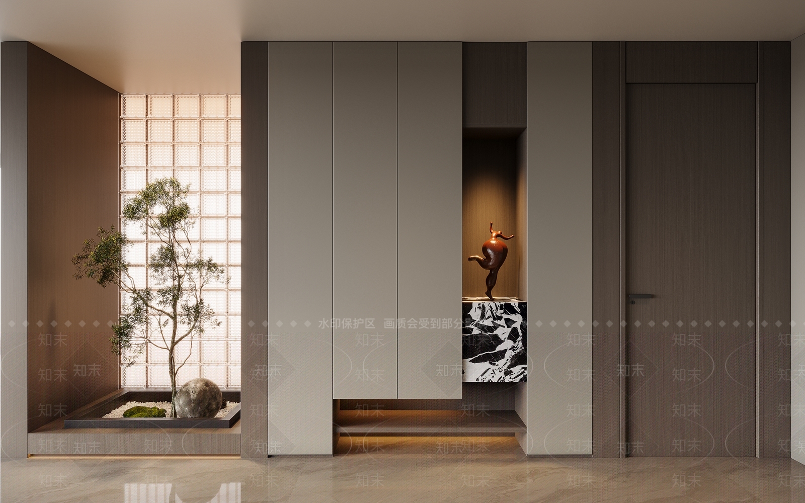 现代意式玄关3D模型下载【ID:1203583461】