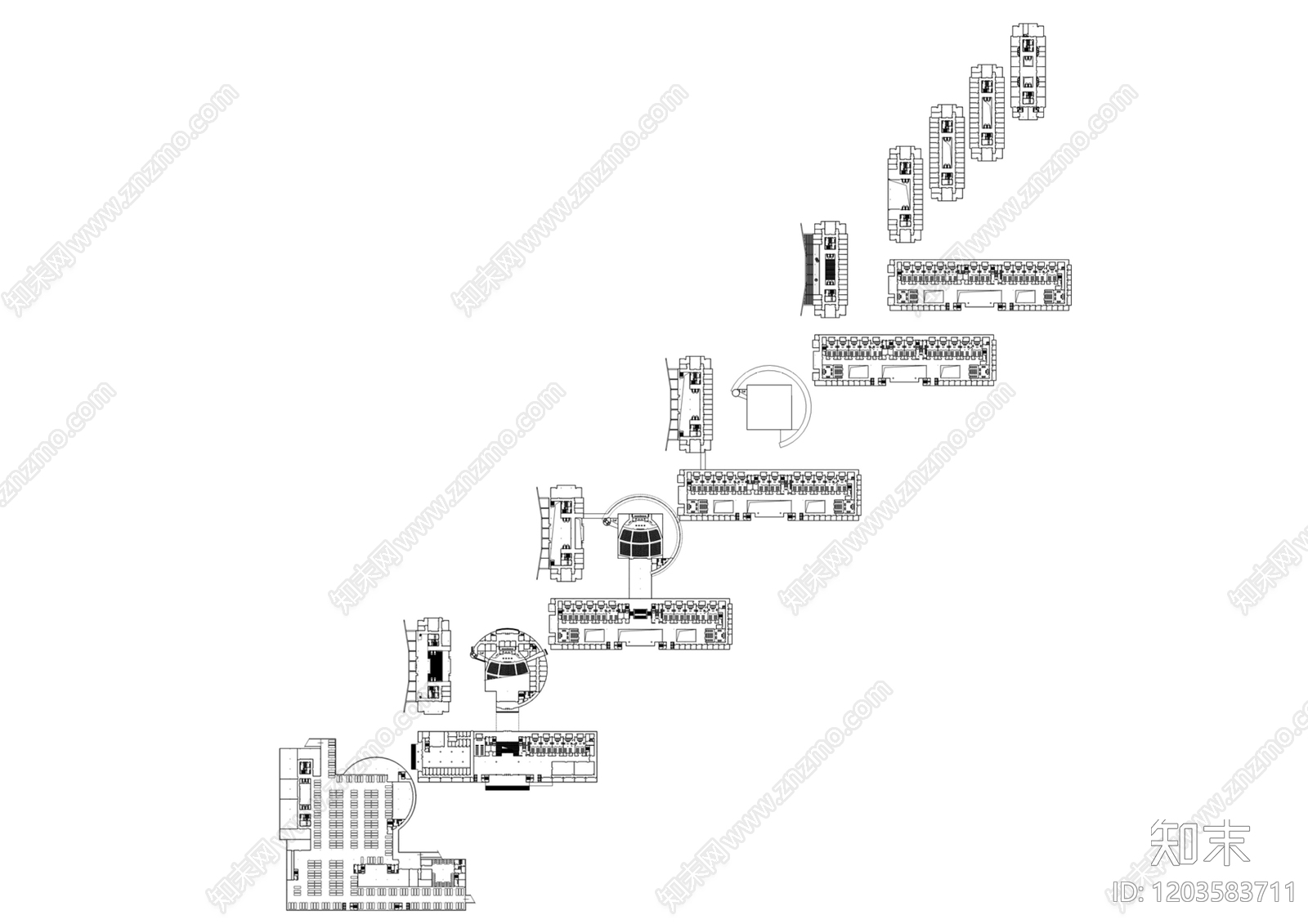 现代其他公共建筑cad施工图下载【ID:1203583711】