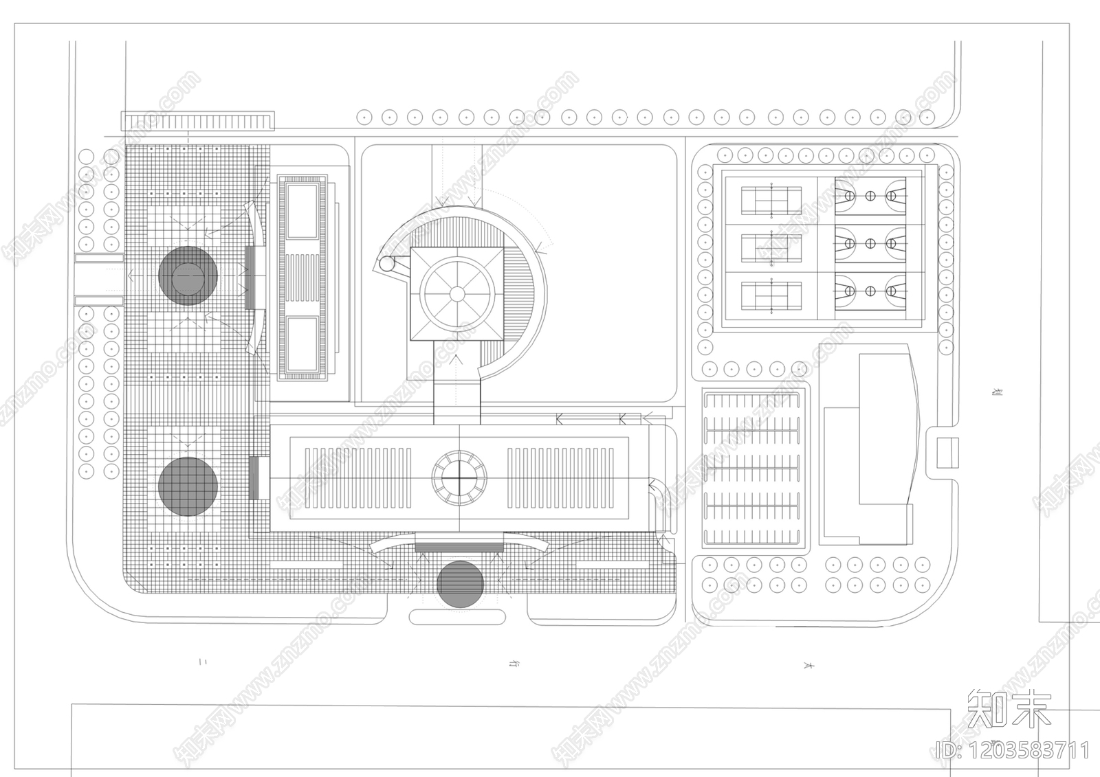 现代其他公共建筑cad施工图下载【ID:1203583711】