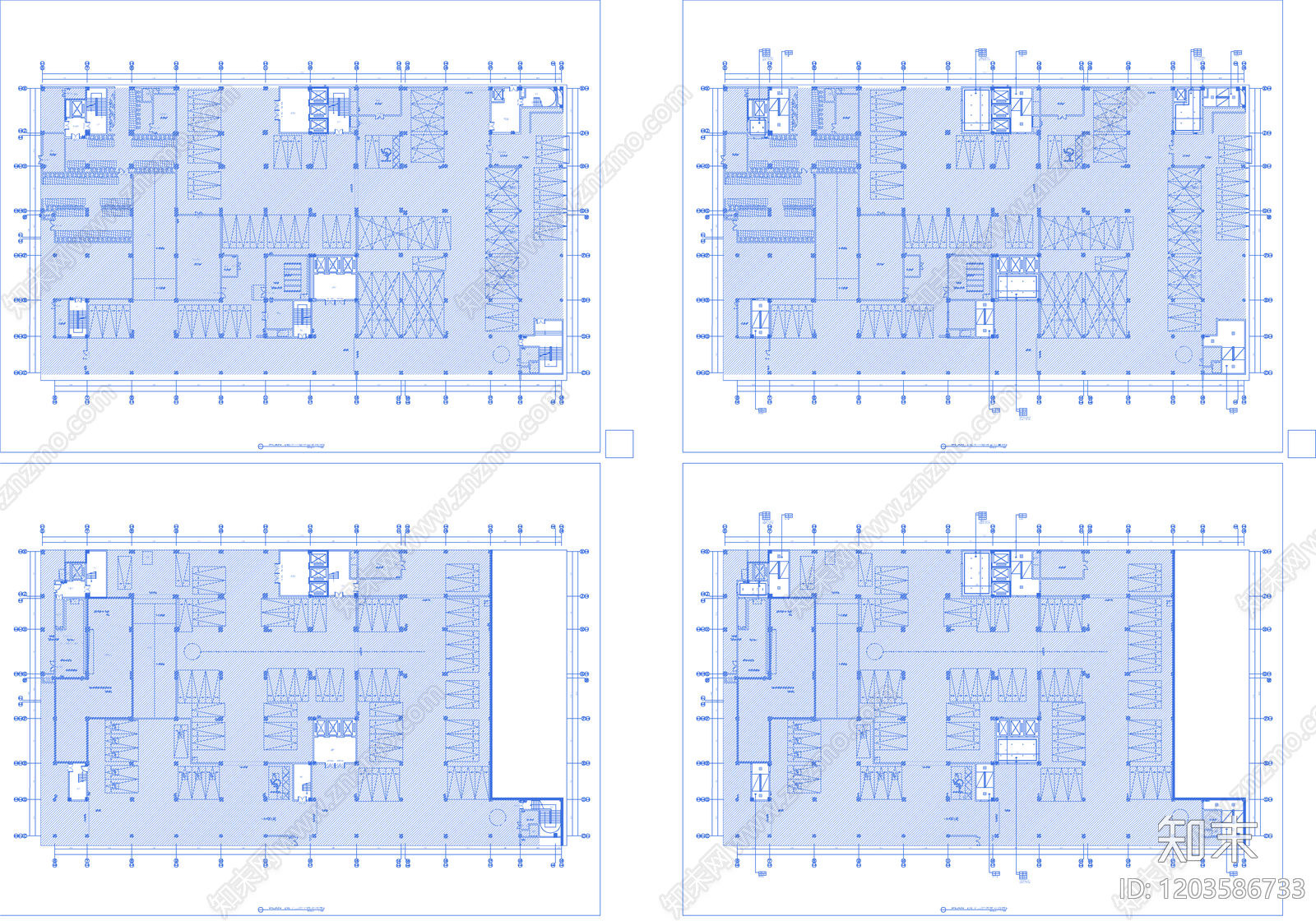 现代医院cad施工图下载【ID:1203586733】