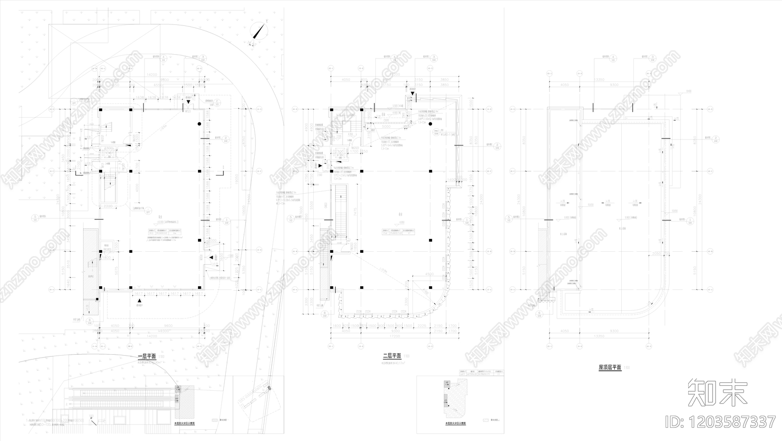 现代新中式其他商业建筑cad施工图下载【ID:1203587337】