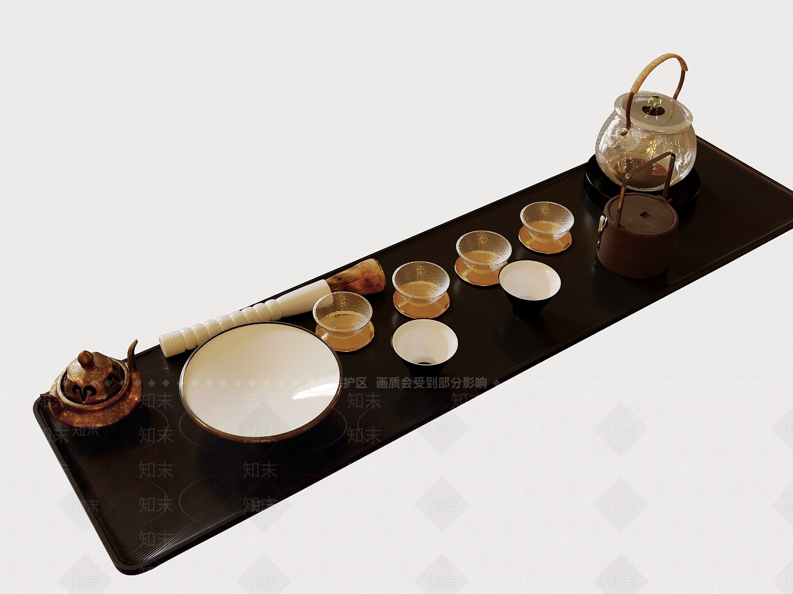 茶具3D模型下载【ID:1203588091】