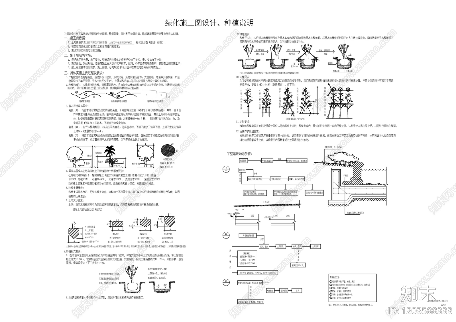 现代设计说明cad施工图下载【ID:1203588333】