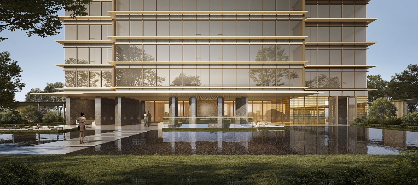 现代小区建筑SU模型下载【ID:1203594928】
