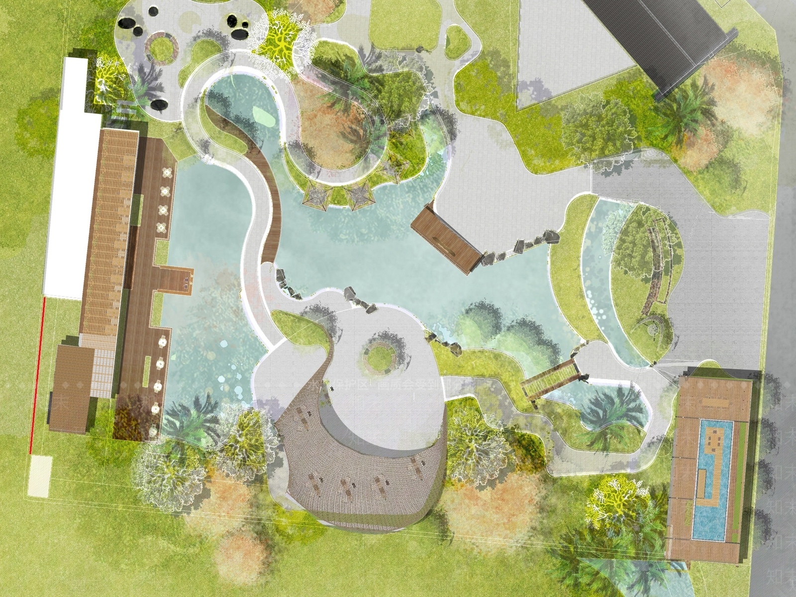 现代乡村公园SU模型下载【ID:1203595691】
