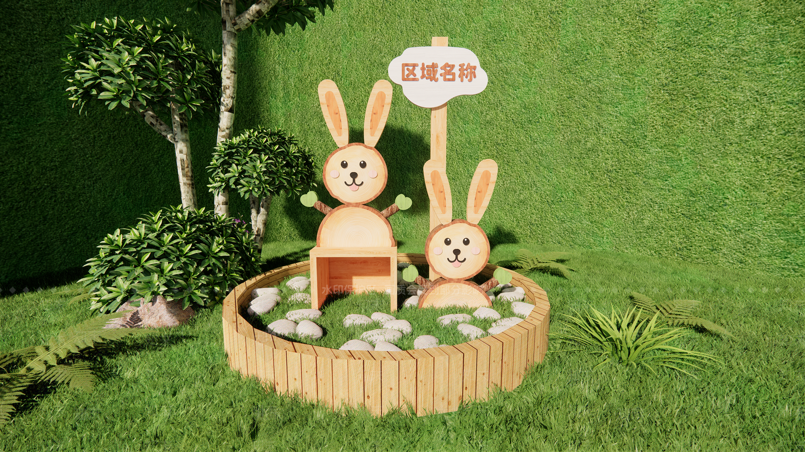 现代原木教育校园景观SU模型下载【ID:1203598172】