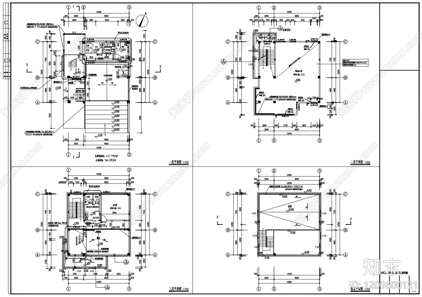 现代新中式其他公共建筑cad施工图下载【ID:1203600121】