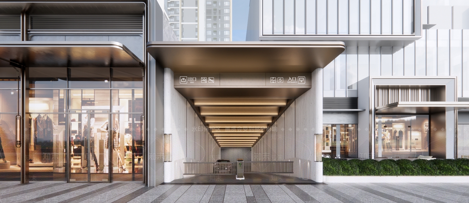 现代住宅区景观SU模型下载【ID:1203603681】