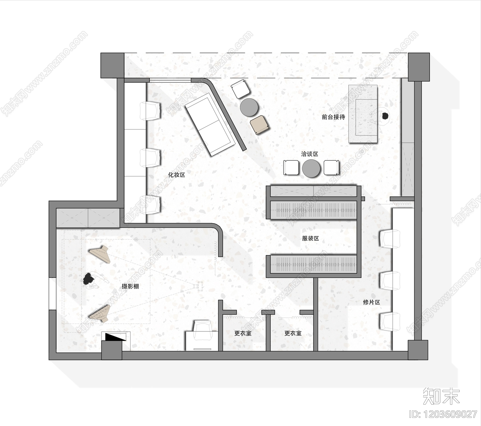 现代其他商业空间cad施工图下载【ID:1203609027】