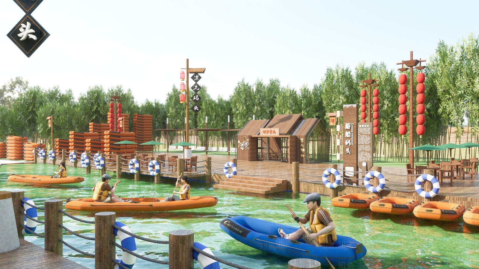 现代商业街SU模型下载【ID:1203607646】