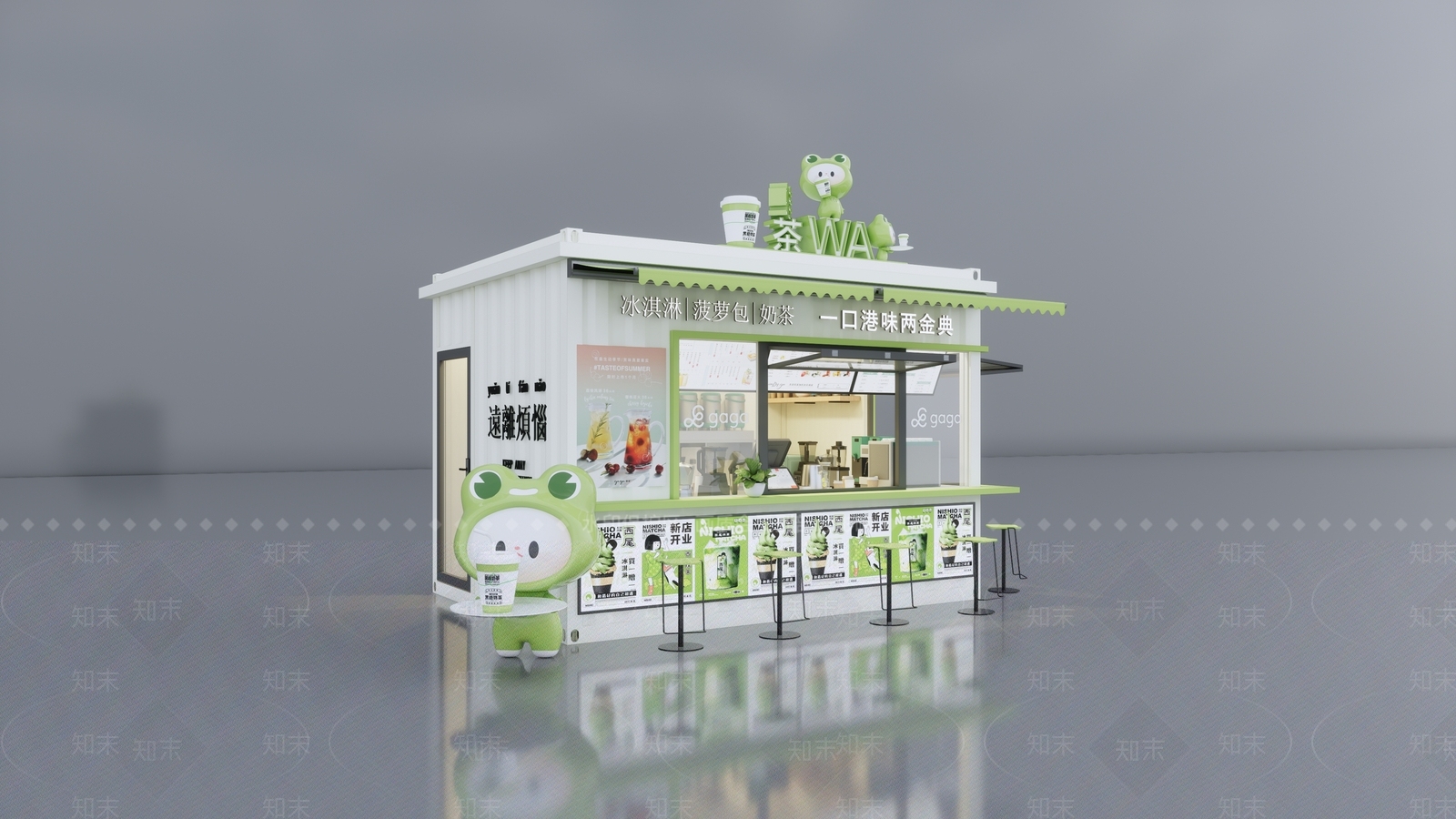 现代餐饮建筑SU模型下载【ID:1203612888】