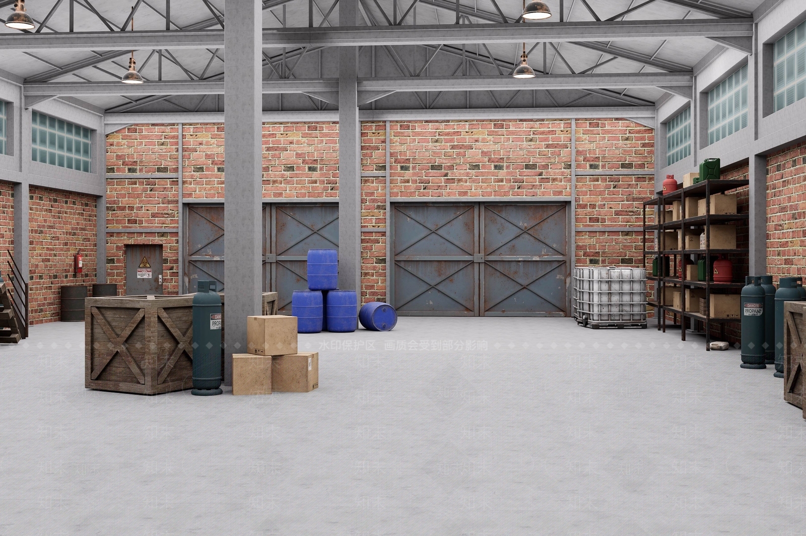 欧式车间3D模型下载【ID:1203624393】