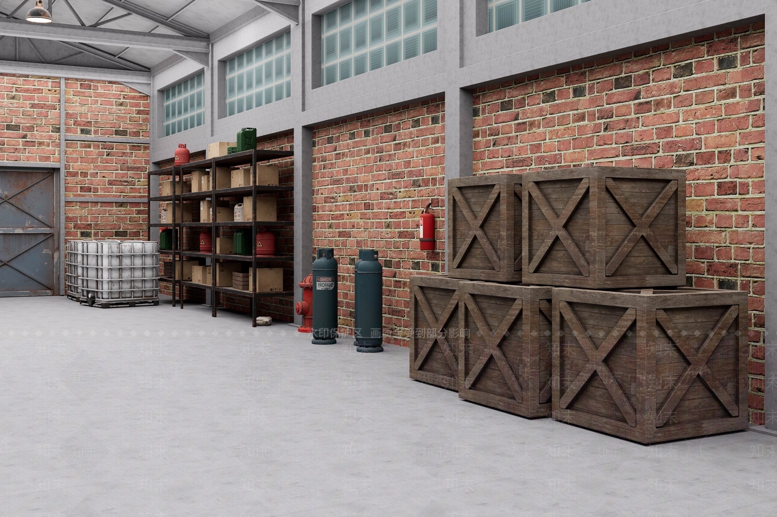 欧式车间3D模型下载【ID:1203624393】