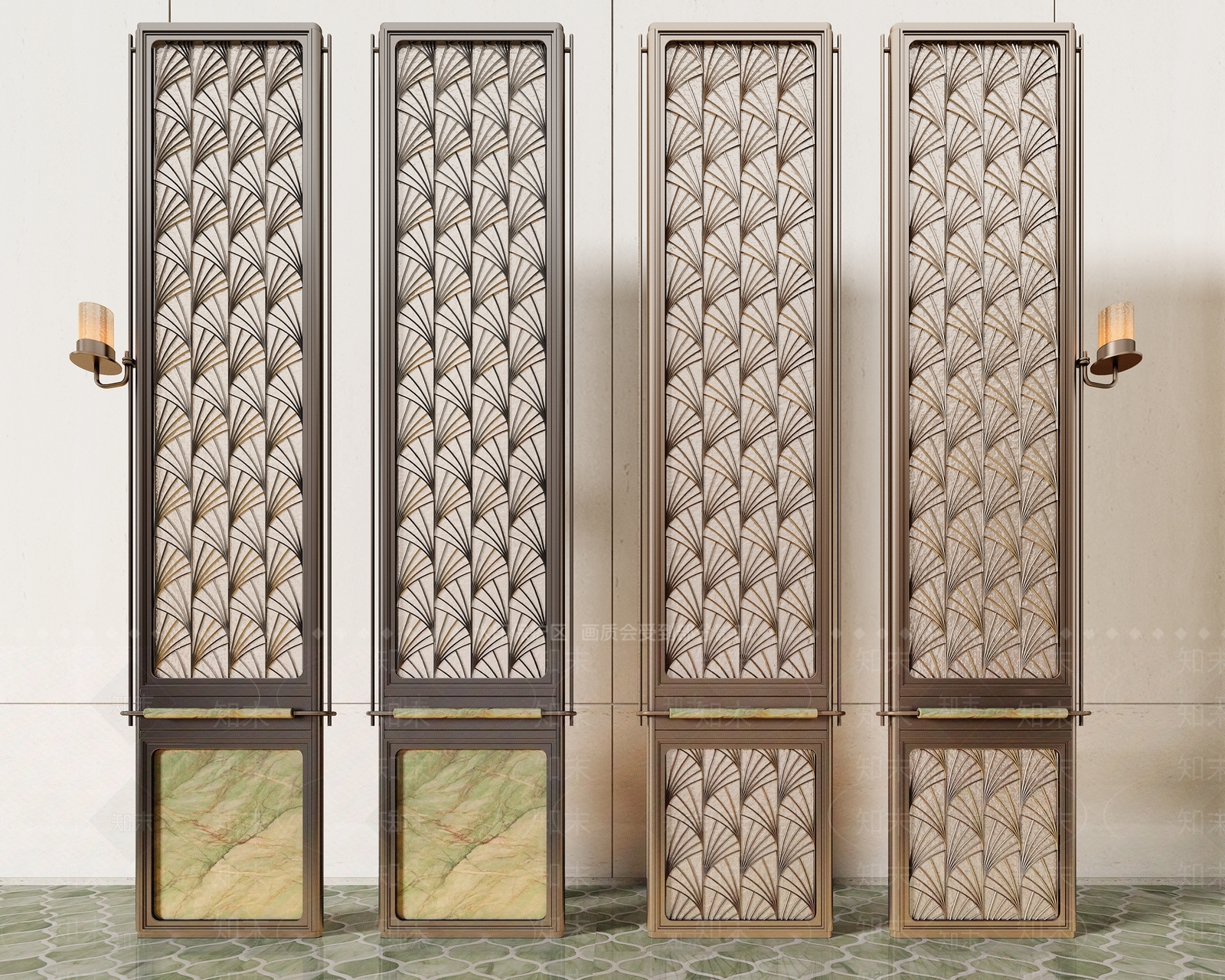 现代意式屏风3D模型下载【ID:1203625201】