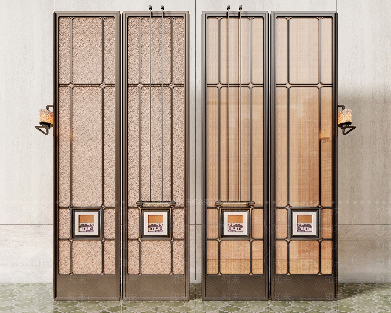 现代意式屏风3D模型下载【ID:1203625494】