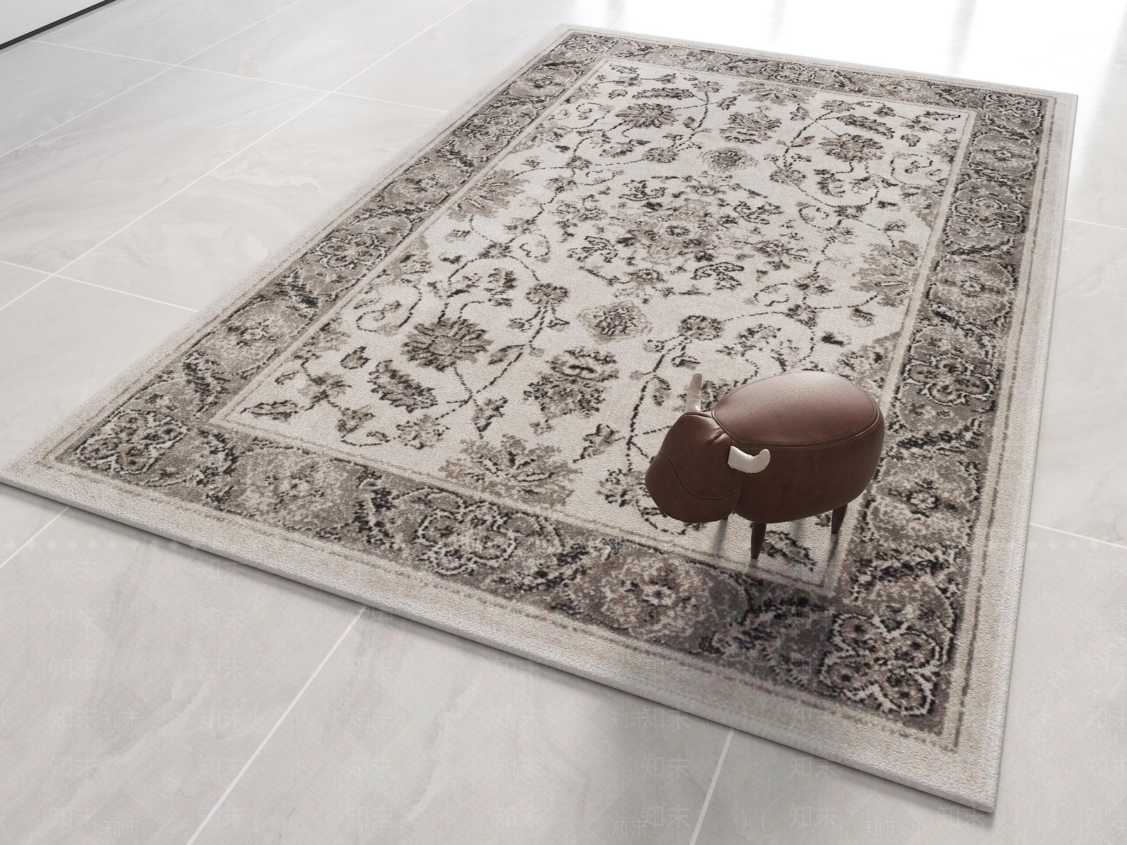 侘寂中古地毯3D模型下载【ID:1203626049】