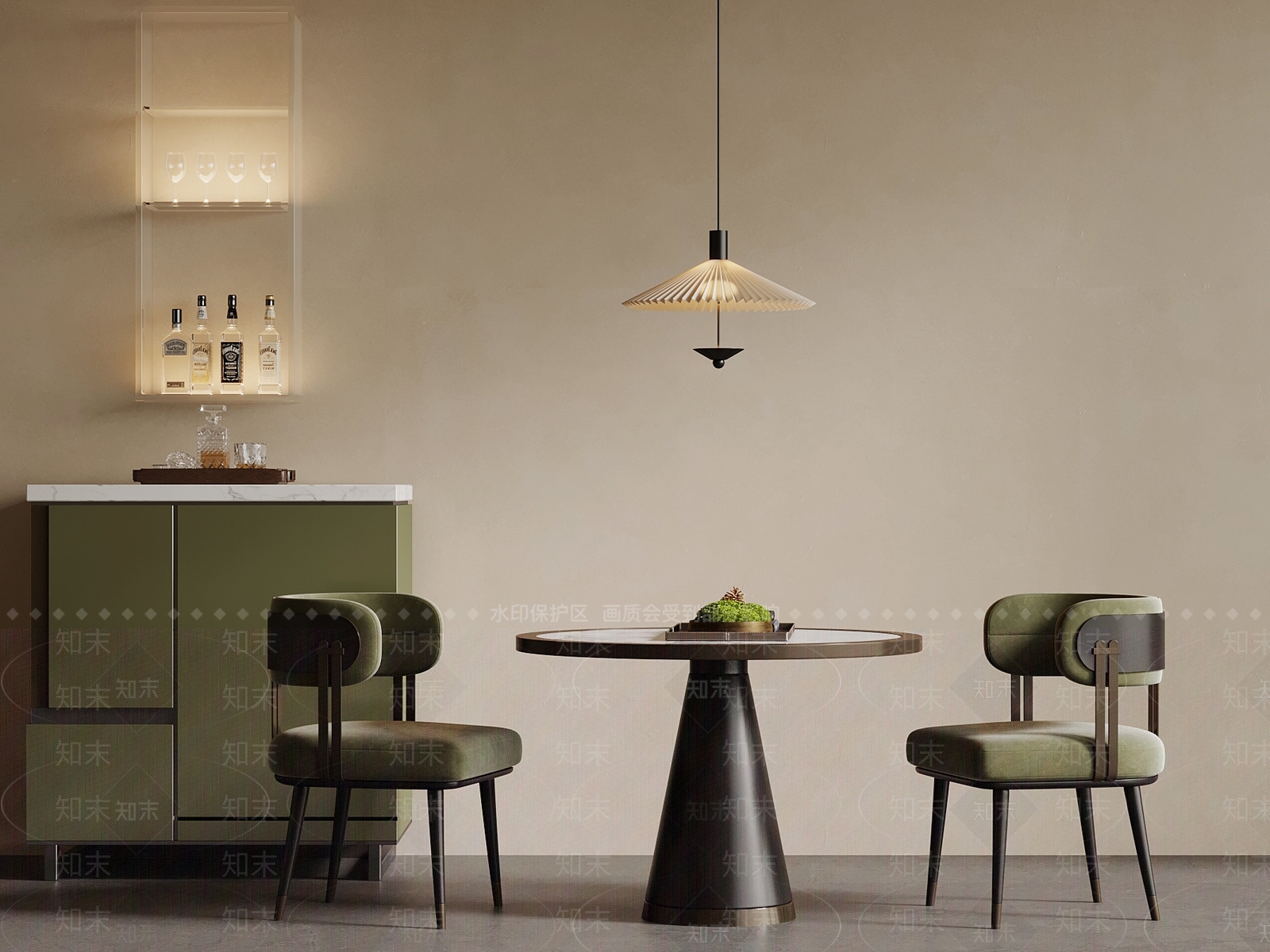 现代休闲桌椅SU模型下载【ID:1203626826】