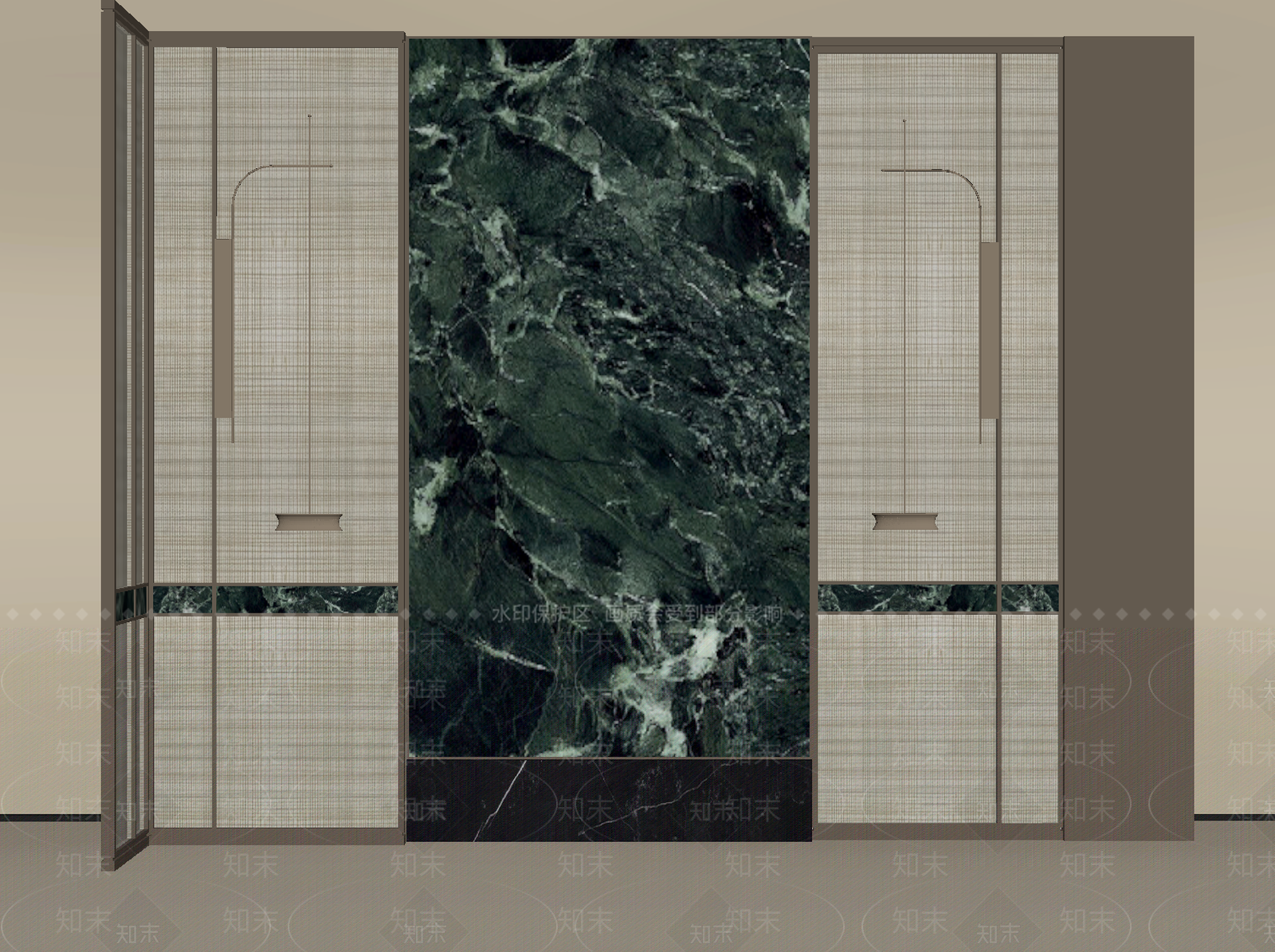 现代背景墙SU模型下载【ID:1203627828】