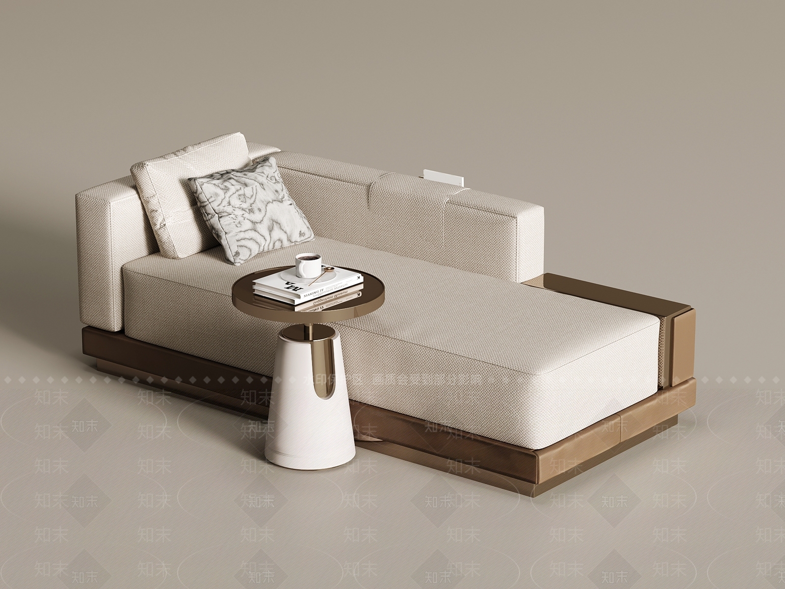 现代贵妃椅3D模型下载【ID:1203628433】