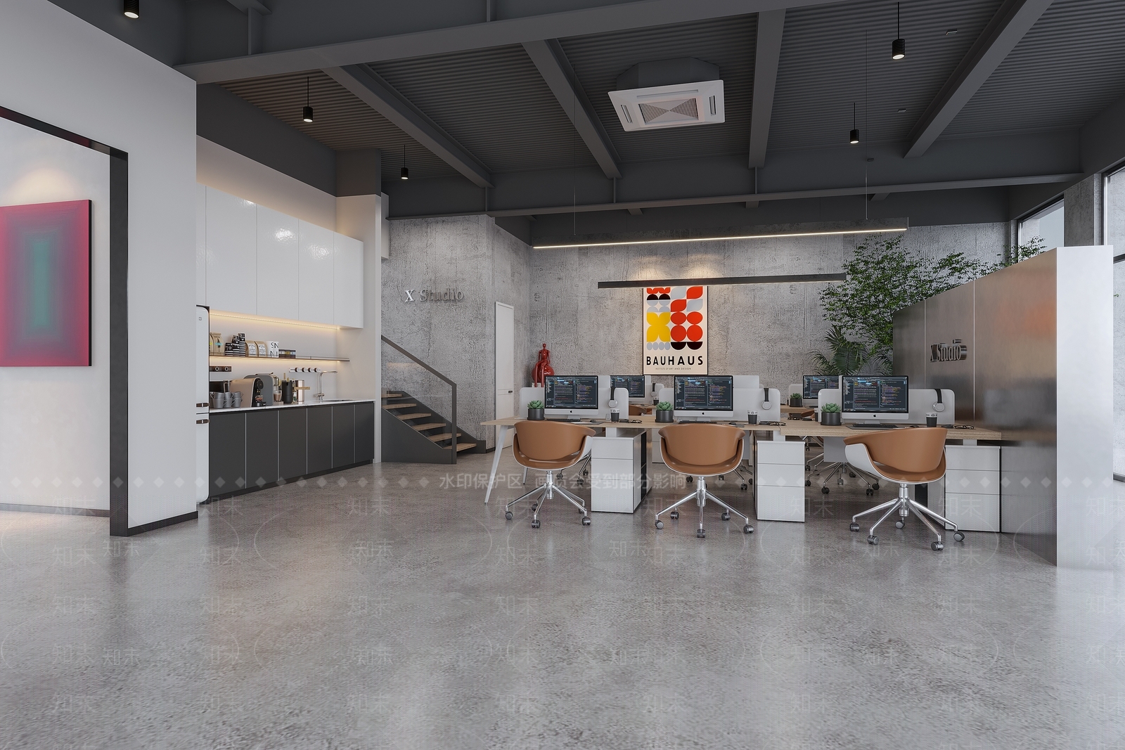 工业办公室3D模型下载【ID:1203628542】