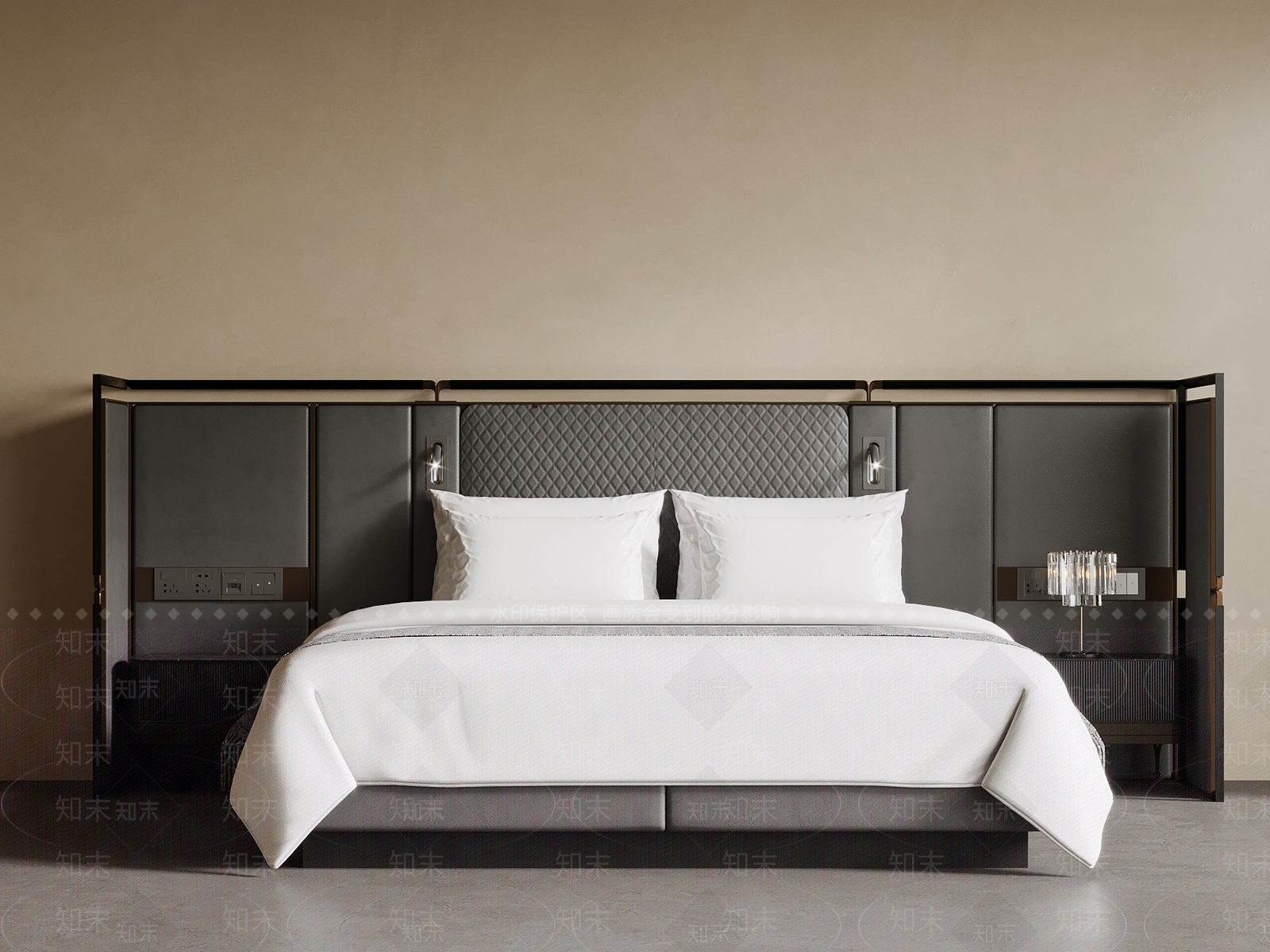 现代酒店客房SU模型下载【ID:1203628926】