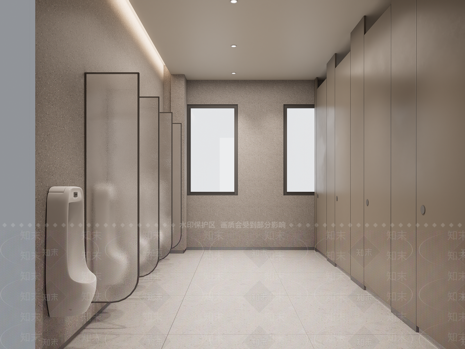 现代公共卫生间SU模型下载【ID:1203630123】