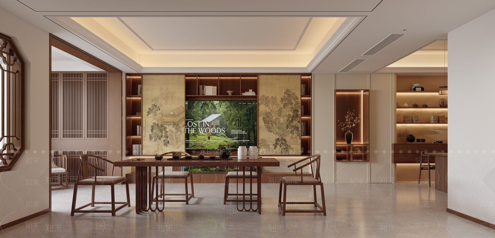 餐边展示柜博古架3D模型下载【ID:1227562961】