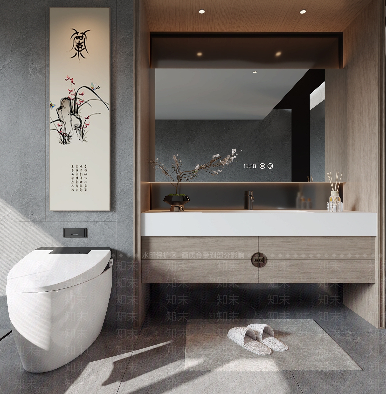 浴室柜3D模型下载【ID:1203632430】