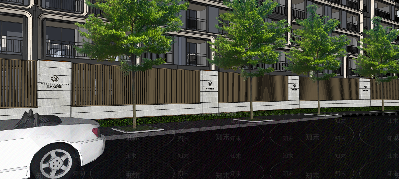 现代轻奢景墙SU模型下载【ID:1203635291】