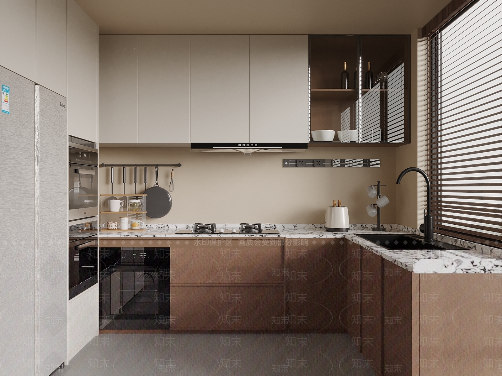 中古封闭式厨房3D模型下载【ID:1203636192】