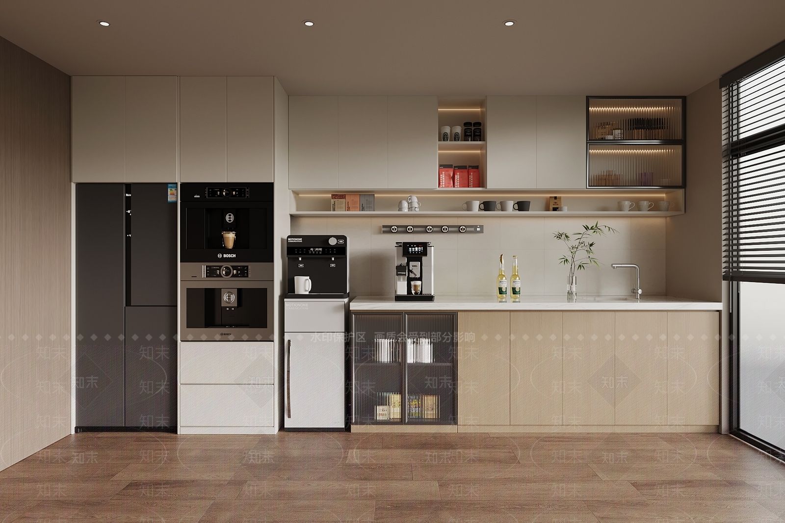 现代茶水间SU模型下载【ID:1203636344】