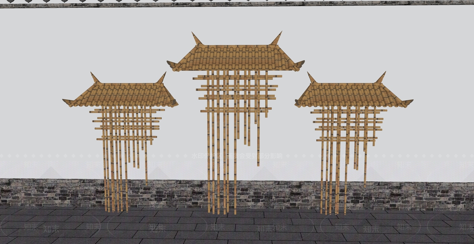 现代其他景观小品SU模型下载【ID:1203637282】