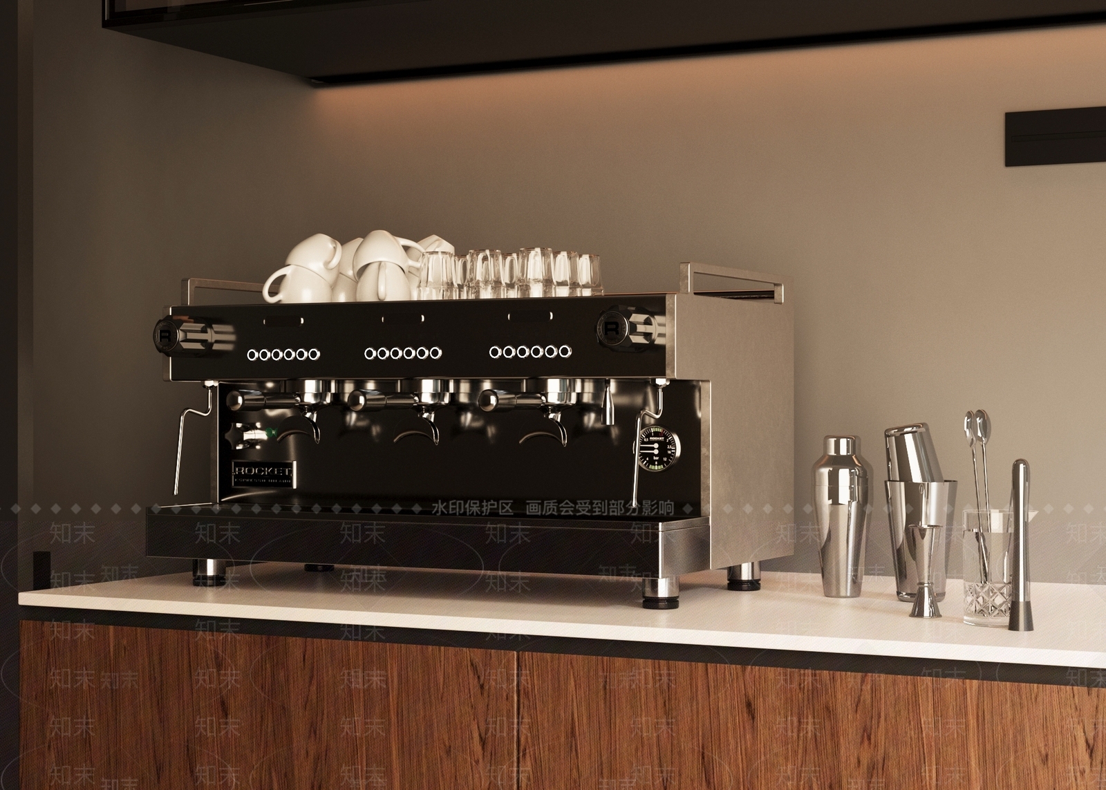 咖啡机3D模型下载【ID:1203639142】