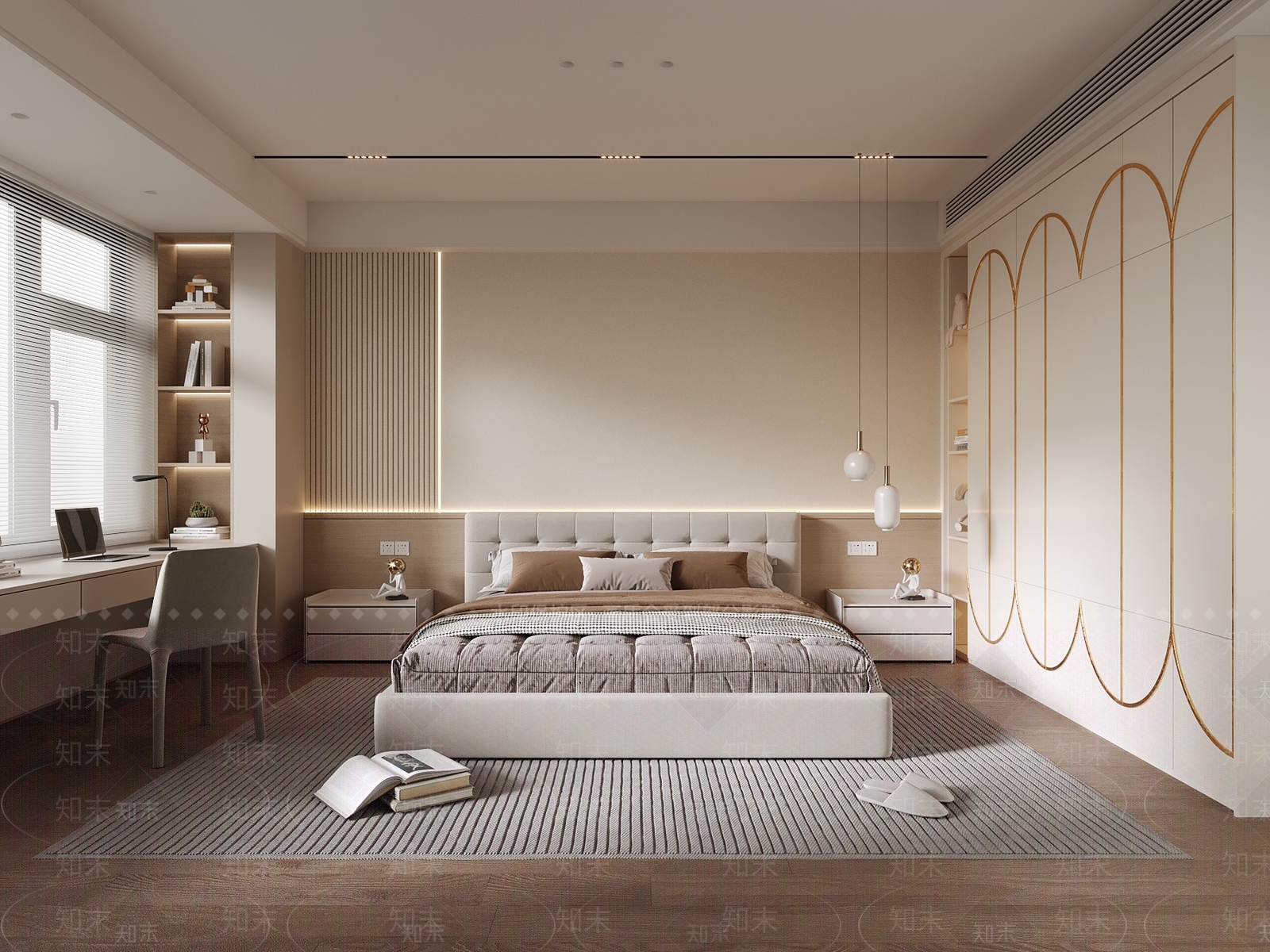 现代家居卧室SU模型下载【ID:1203641183】