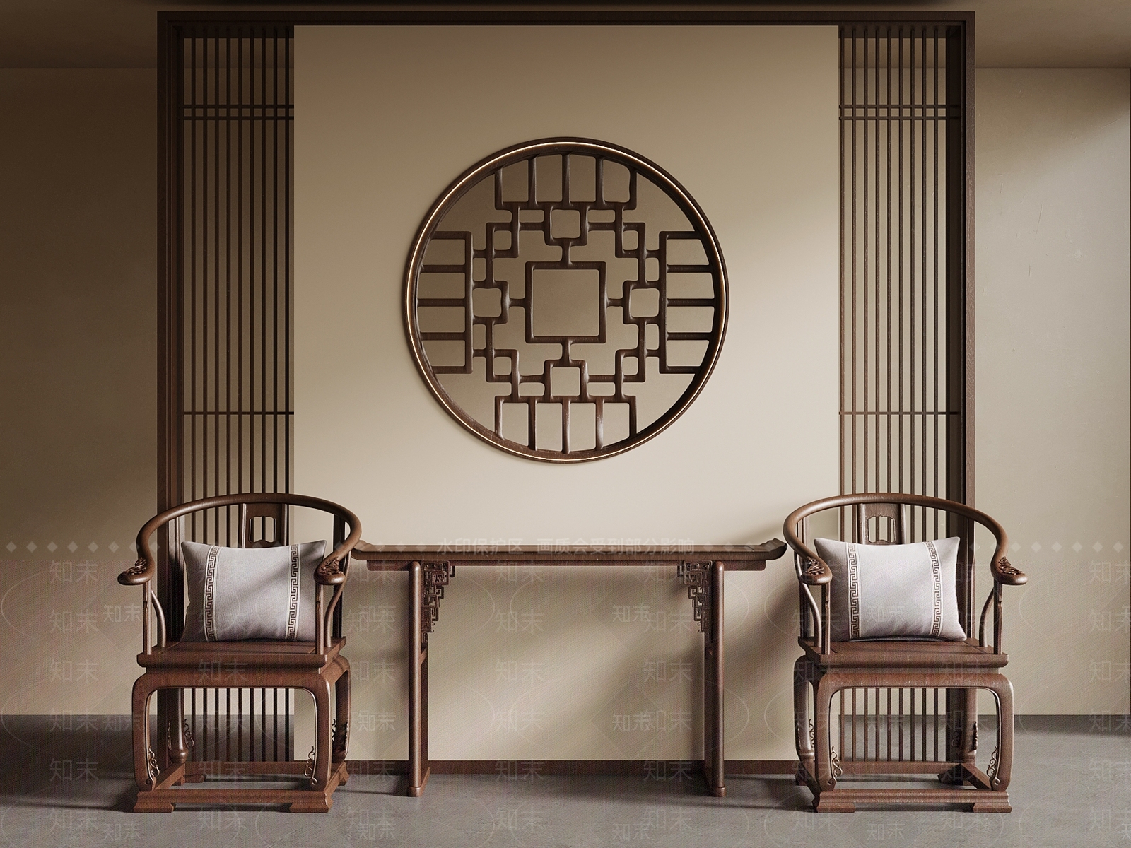 新中式其他椅子3D模型下载【ID:1203642700】