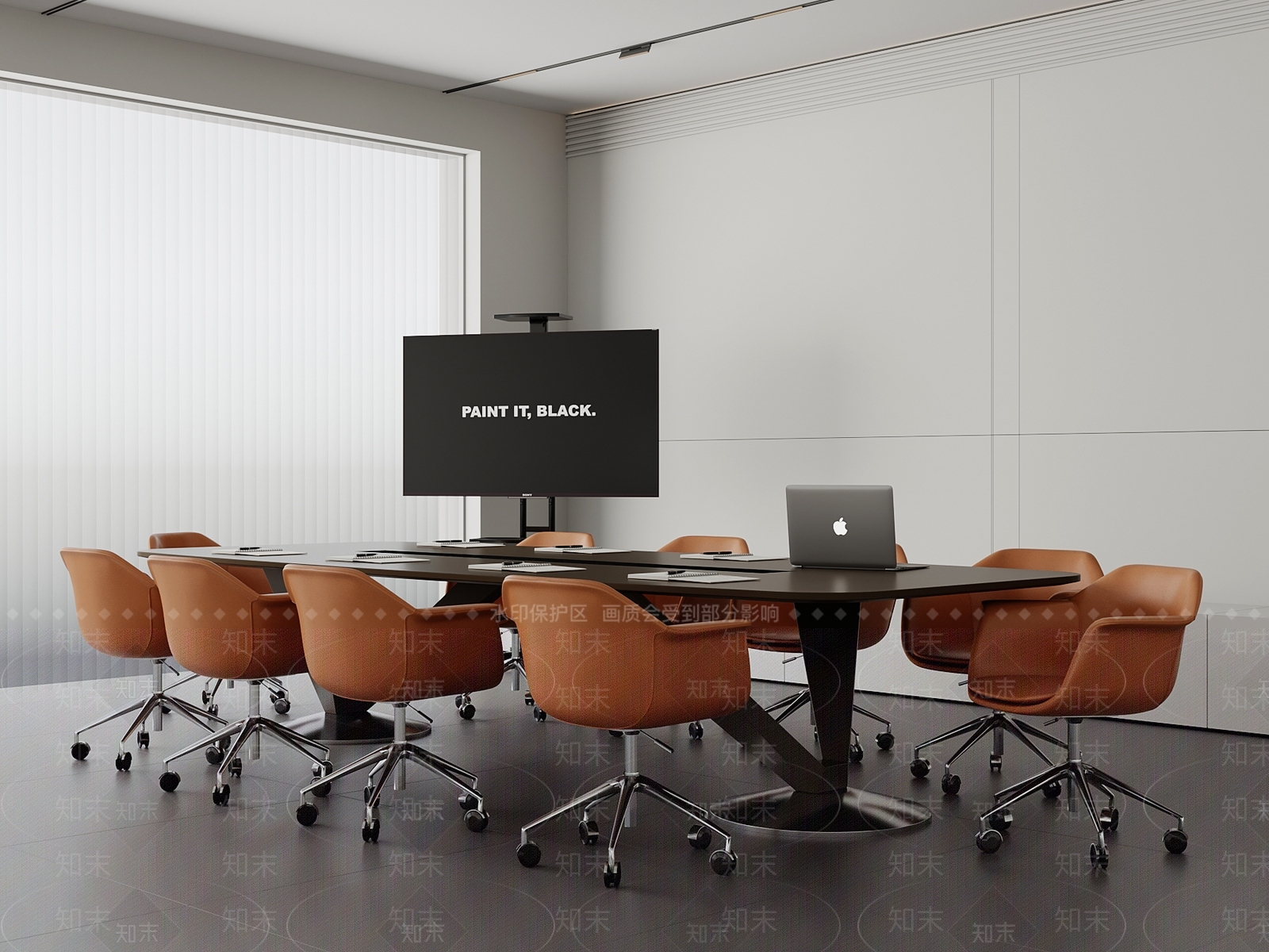 现代会议桌SU模型下载【ID:1203642962】