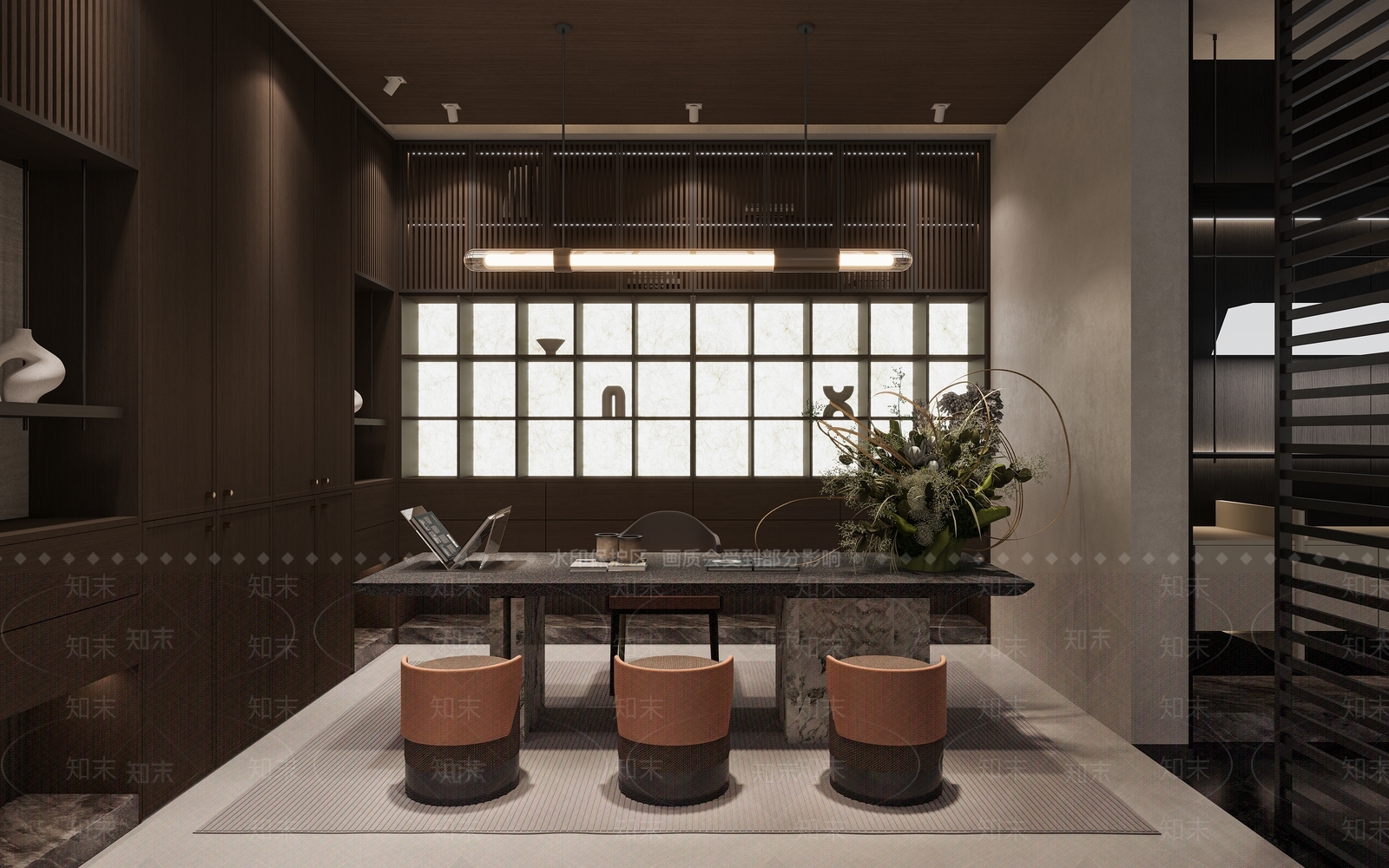 现代休息室3D模型下载【ID:1203643384】