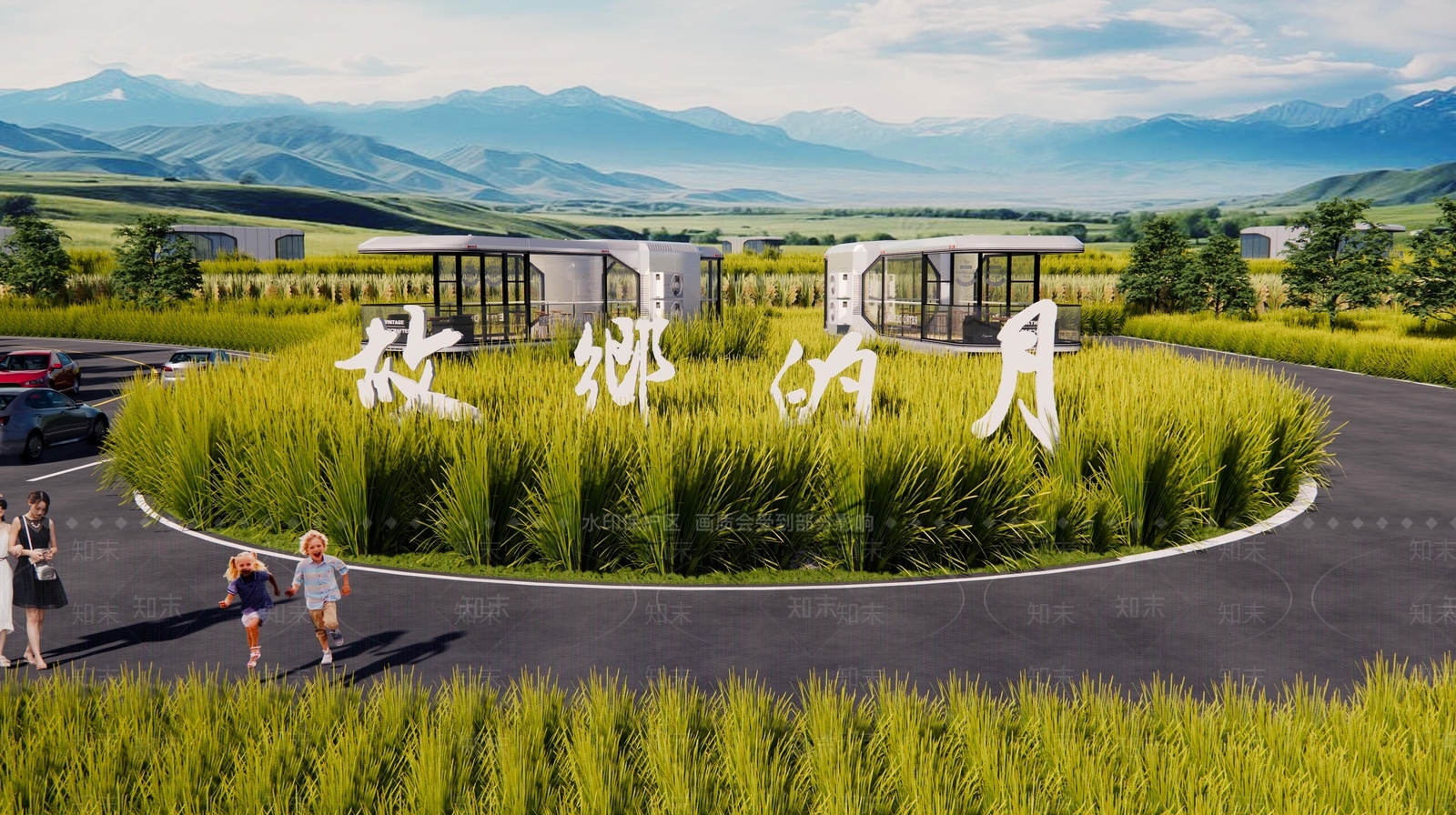 现代其他景观小建筑SU模型下载【ID:1203644718】