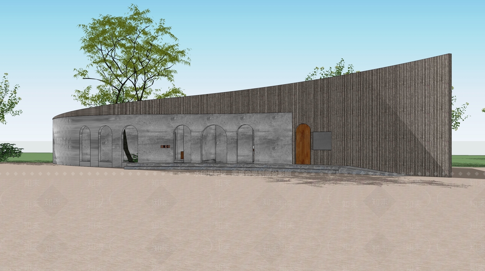 现代工业小公建SU模型下载【ID:1203646480】