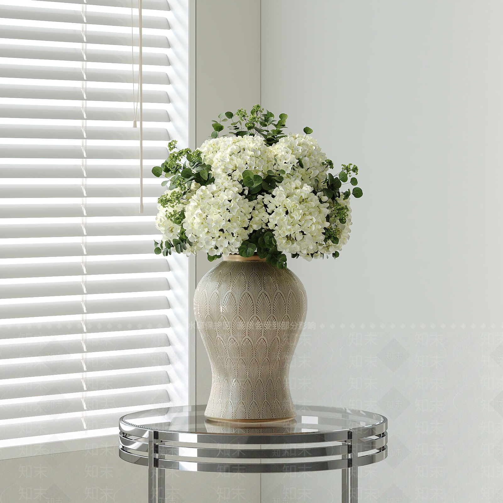 法式简欧花瓶3D模型下载【ID:1203647291】