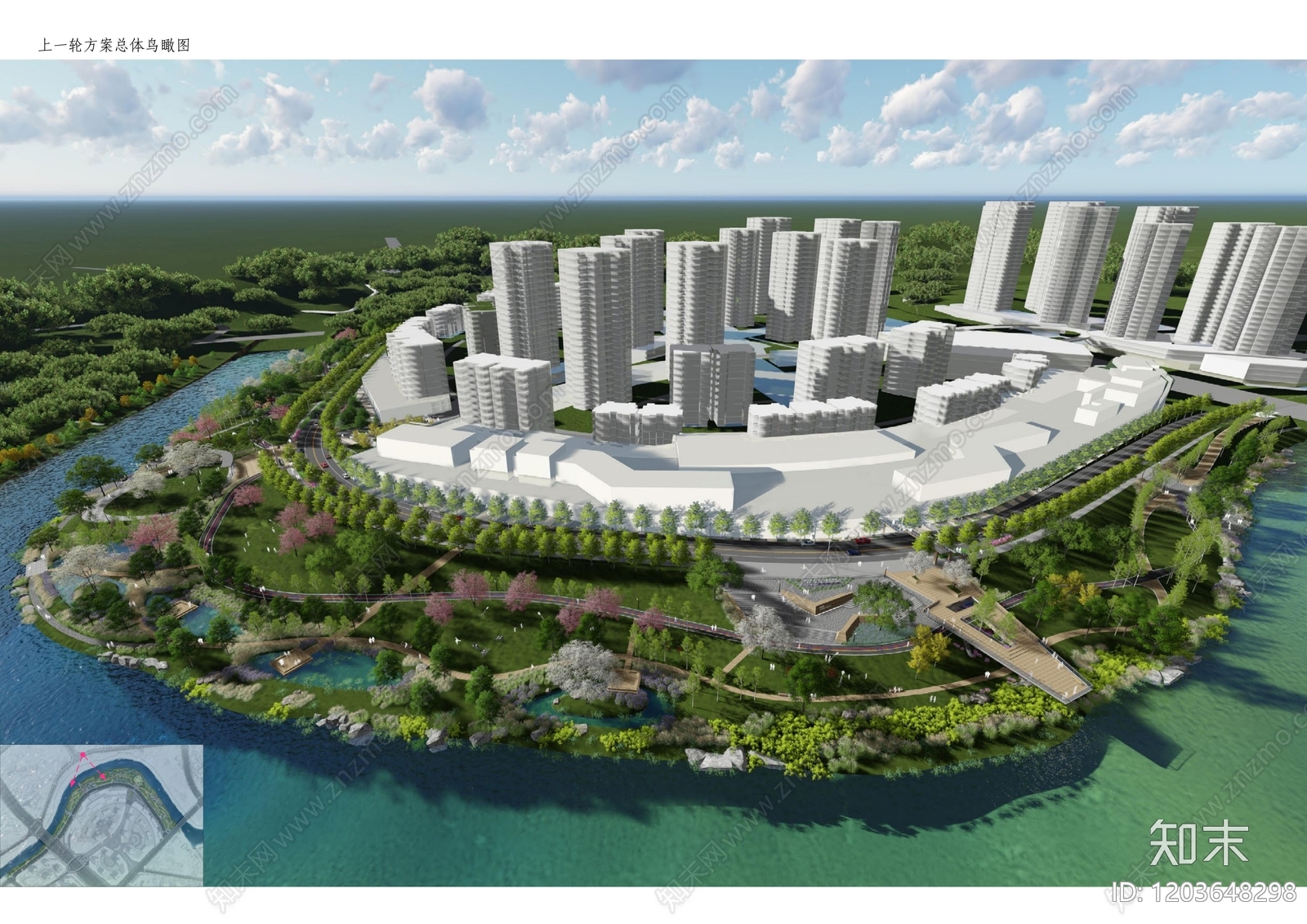 现代滨水公园景观下载【ID:1203648298】