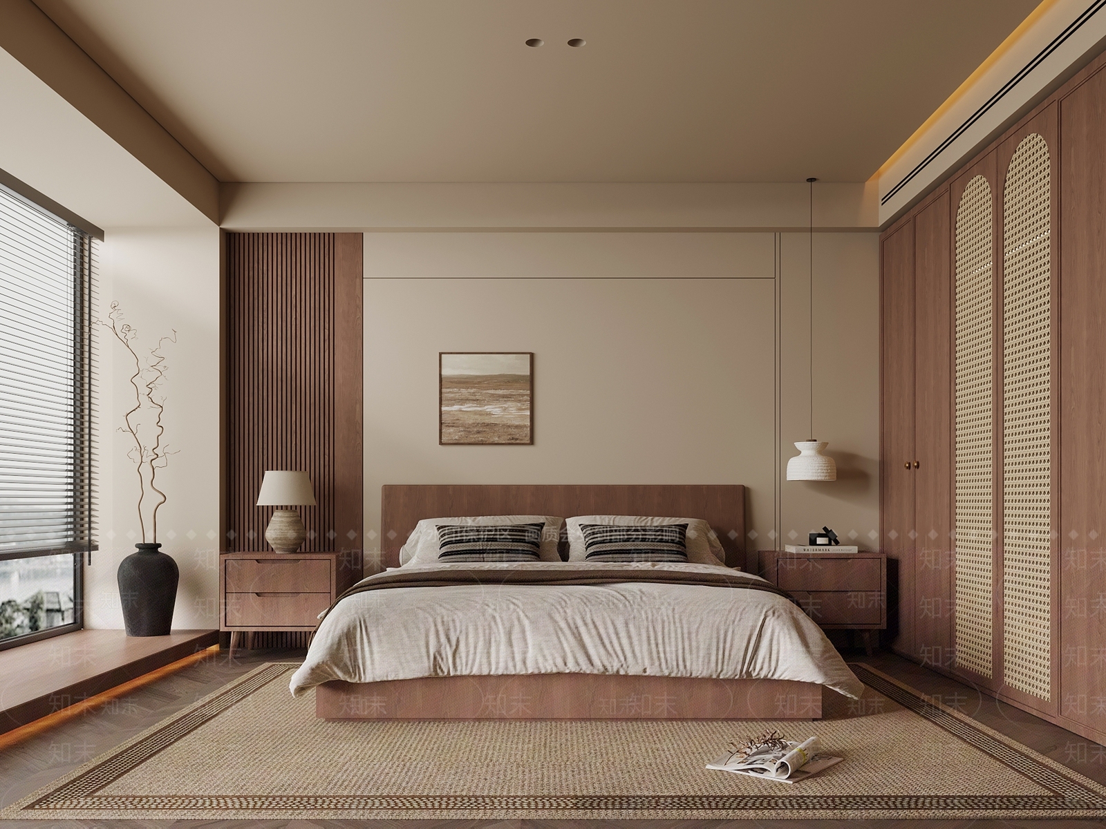 中古家居卧室SU模型下载【ID:1203650857】