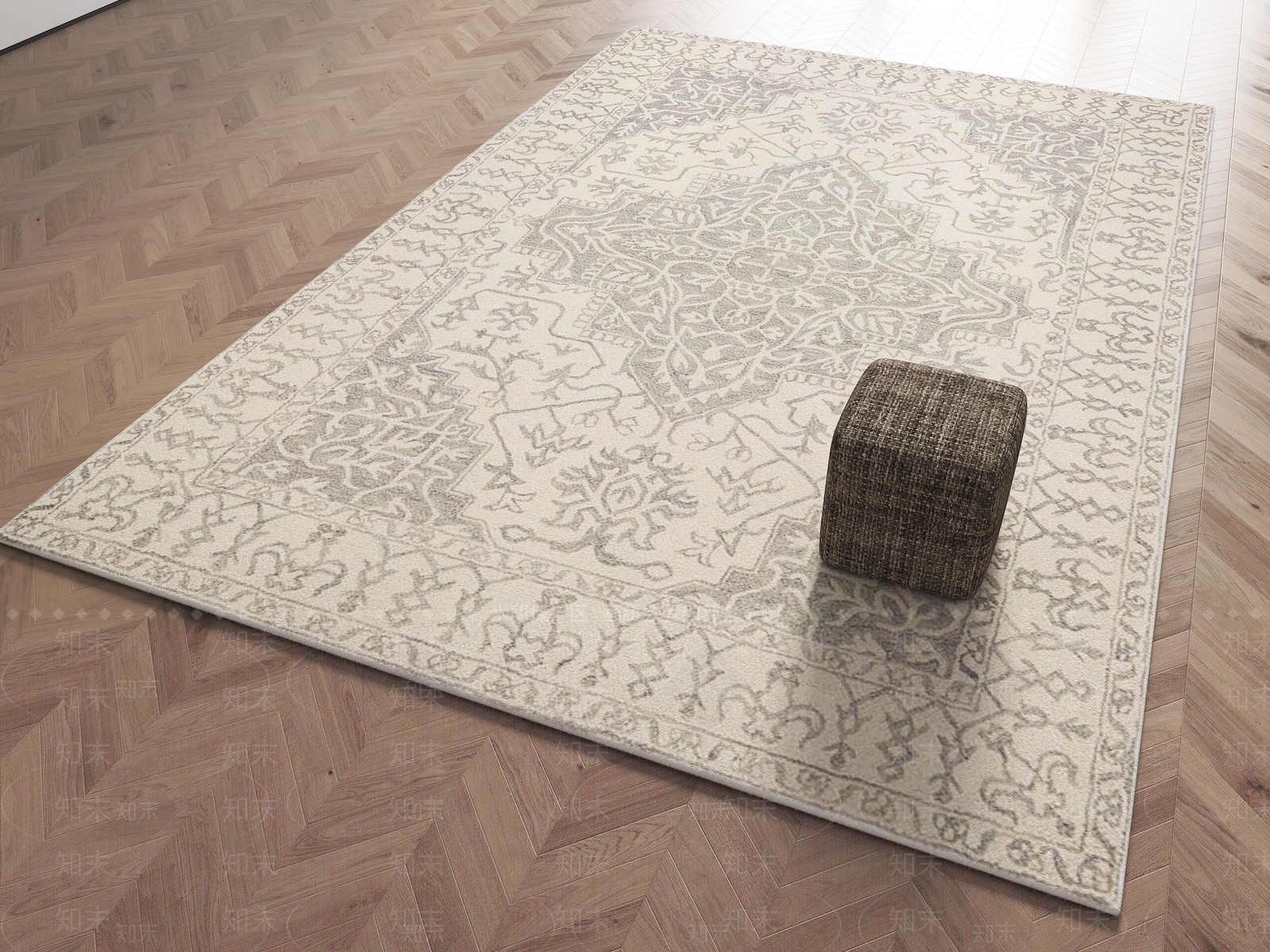 法式复古地毯SU模型下载【ID:1203651055】