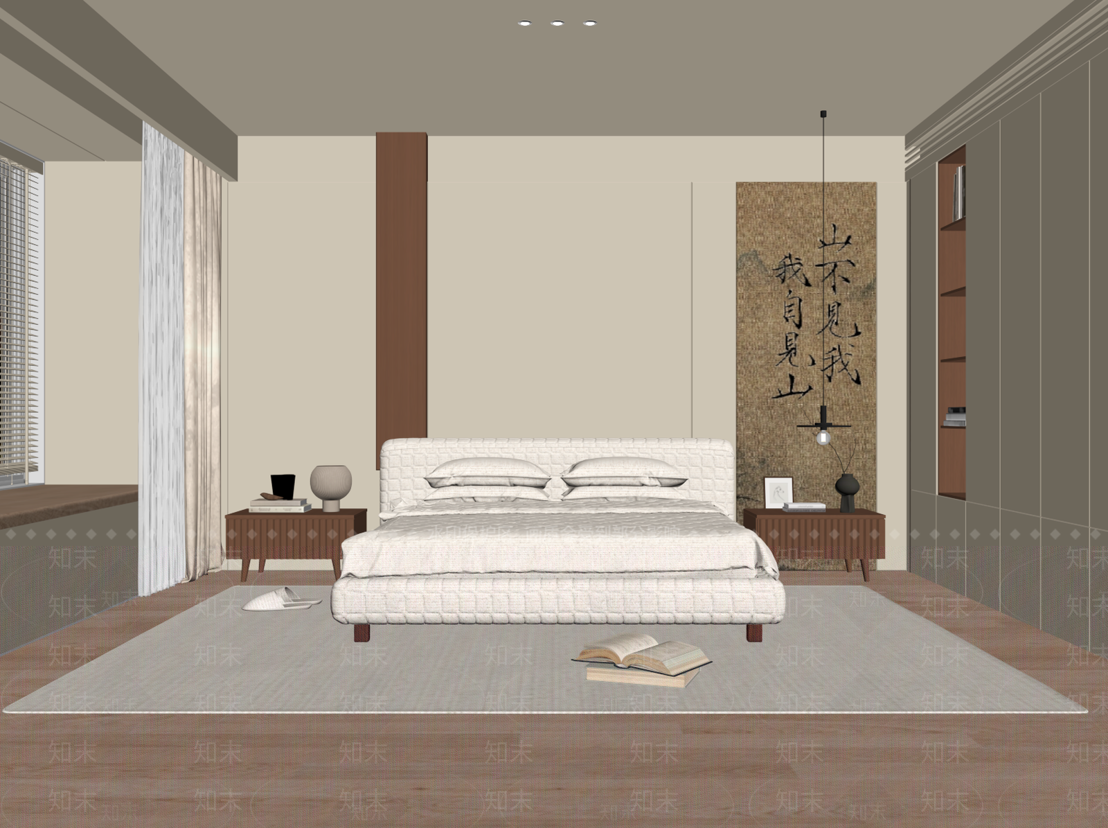 中古家居卧室SU模型下载【ID:1203651963】