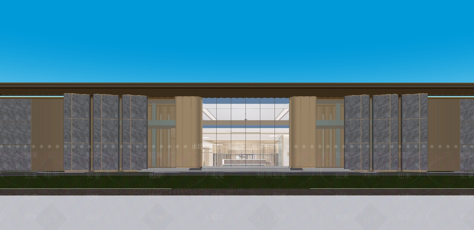 现代简约小区建筑SU模型下载【ID:1203652505】
