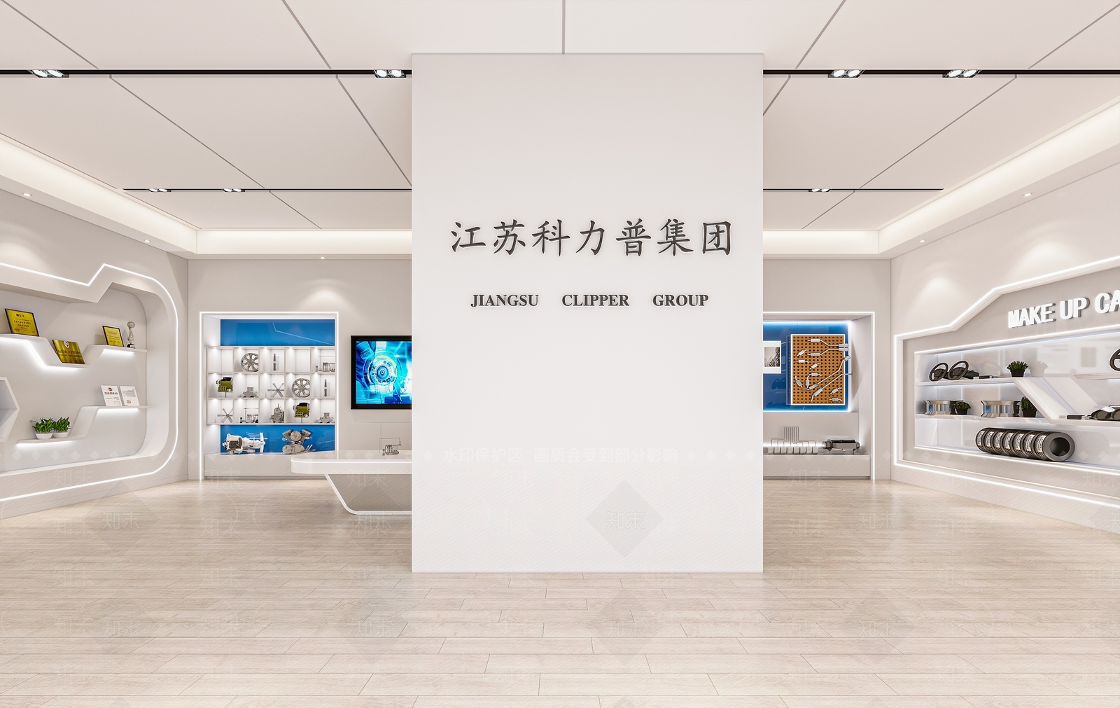 现代科技展厅3D模型下载【ID:1203652161】