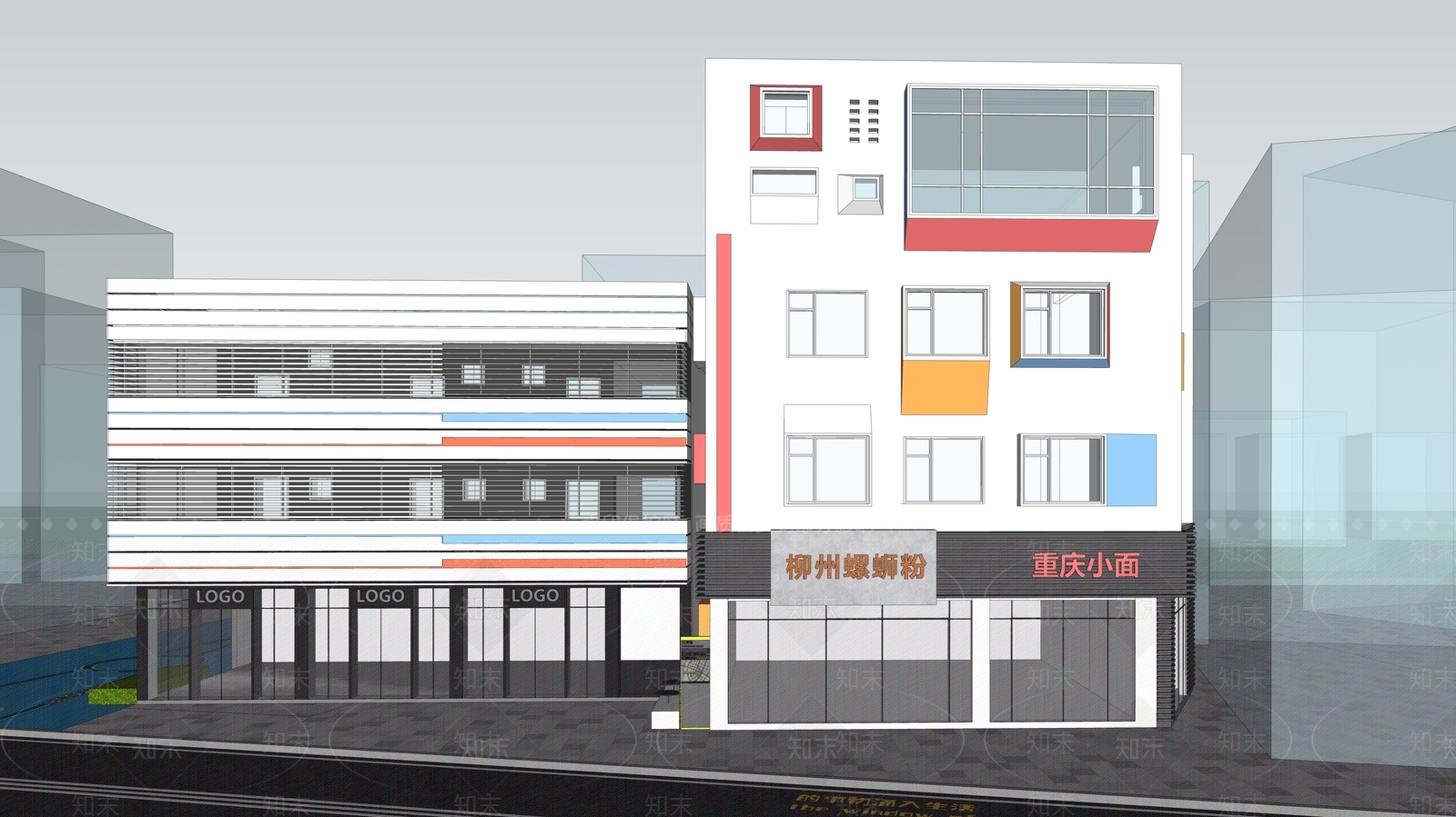 现代乡村民房SU模型下载【ID:1203653024】
